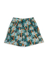 Little Kid's & Kid's Palm Tree Shorts - Size 6