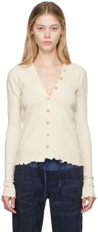 Baserange Off-White Tav Cardigan