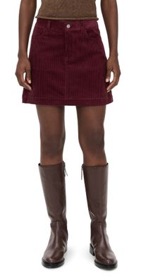 Alex Mill Camden Corduroy Skirt Burgundy 0