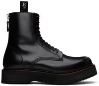 R13 Black Single Stack Boots
