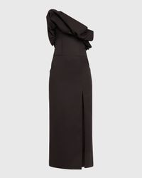 Noche Habanera One-Shoulder Puffed Dress