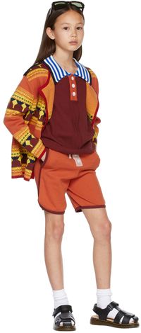 Ligne Noire Kids Burgundy Knit Polo