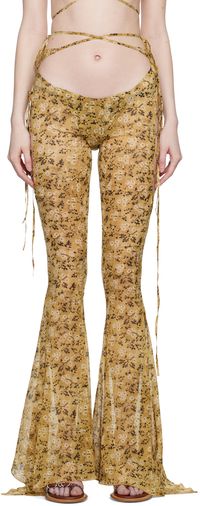 KNWLS Beige Glimmer Trousers