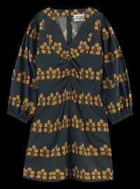 The Tiny Big Sister - Robe midi imprimée en coton - Taille 40 - Kaki