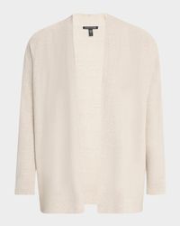 Open Organic Linen-Cotton Cardigan