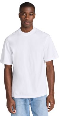 AGOLDE Asha Mock Neck Tee White XL