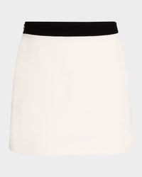 Contrast Mini Skirt