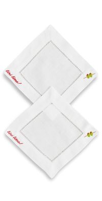 Abbode Tini Time Napkins White One Size