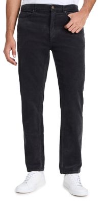 Marine Layer Slim Straight Corduroy 5 Pocket Pants Washed Black 30X32