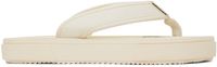 Palm Angels Off-White Logo Flip Flops