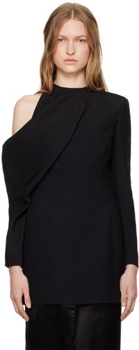 KHAITE Black Tristan Blouse