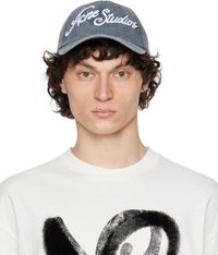 Acne Studios Navy Logo Cap