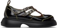 GANNI Black Mary Jane Loafers