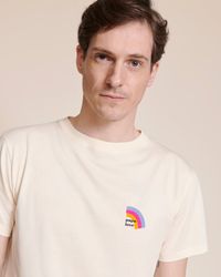 Emoi Emoi - Le t-shirt papa love rainbow en coton bio - Taille XL - Blanc