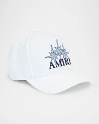 Men's Starburst Logo Canvas Baseball Cap