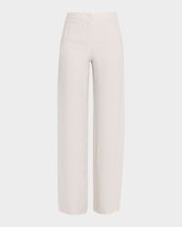 High-Rise Textured Armure Trousers