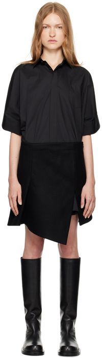sacai Black Paneled Mini Dress
