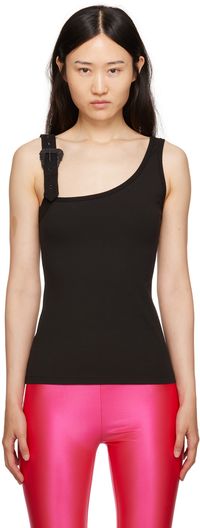 Versace Jeans Couture Black Buckle Tank Top