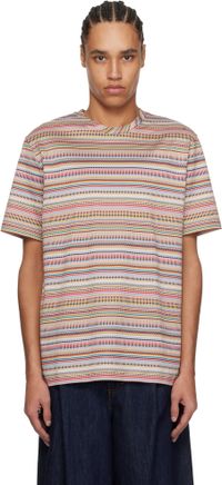 Paul Smith Multicolor Mixed 'Signature Stripe' T-shirt