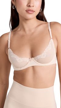 Timpa Duet Lace Underwire Demi Bra Caramel 32A