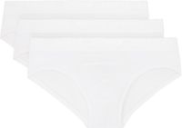 SKIMS Three-Pack White SKIMS Stretch Briefs