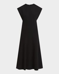 Sleeveless Midi A-Line Dress