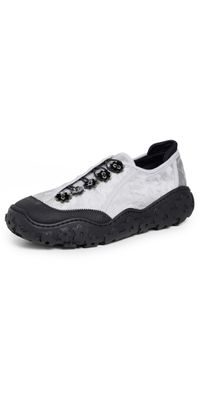 Cecilie Bahnsen Alina Embroidered Satin Grey Sneaker's Grey 40