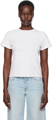 Re/Done T-shirt blanc cassé édition Hanes