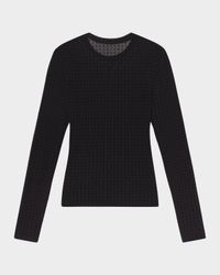 The Mesh Polka Dot Top