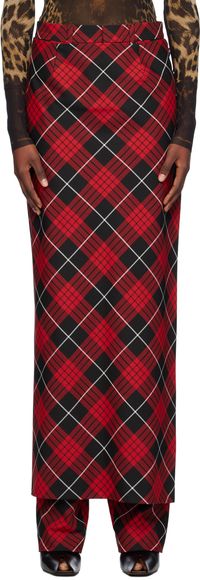 Jean Paul Gaultier Red Tartan Trousers