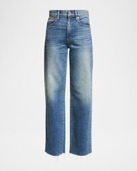 Grace Raw Hem Wide-Leg Jeans