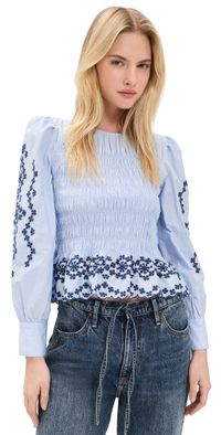 RAILS Tabi Blouse Blue Bird XL