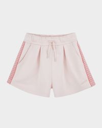 Girl's Curb Braid Detailed Shorts, Size 8-14