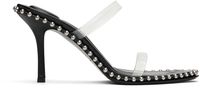 Alexander Wang Sandales à talon aiguille Nova 85 noires à brides en PVC