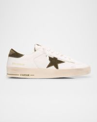 Men's Stardan Mesh and Leather Low-Top Sneakers