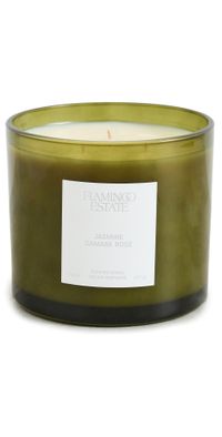 Flamingo Estate Blooming Jasmine and Rose XL Candle Green One Size