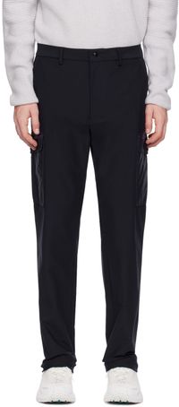 Moncler Navy Patch Cargo Pants