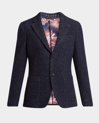 Men's Cashmere Boucle Two-Button Sport Coat