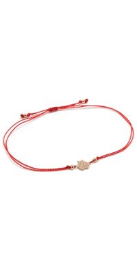 Zoe Chicco 14k Gold Ladybug Cord Bracelet 14k Yellow Gold One Size