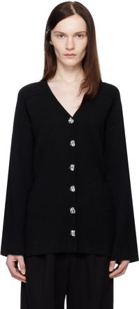 rag & bone Cardigan Bridget noir à col en V