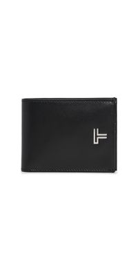 TUMI Double Billfold Wallet Black Noir One Size
