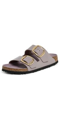 Birkenstock Arizona Big Buckle High Shine Hammered Sandals Faded Purple 36