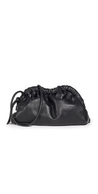 Mansur Gavriel Mini Cloud Clutch Black/Flamma One Size