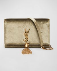 Kate Medium YSL Wallet on Chain in Velvet