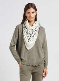 Kujten - Pull oversize en cachemire maillé - Taille 4 - Vert