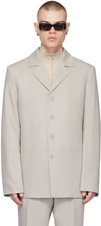 MISBHV Taupe Tailored Blazer
