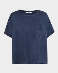 Washable Silk Tee & Shorts Pajama Set