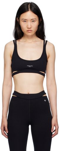 ANINE BING Black Amari Sport Bra