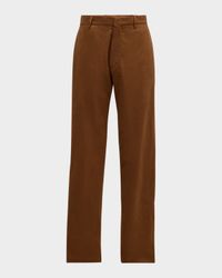 Men's Premium Cotton Flat-Front Trousers