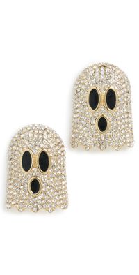 BaubleBar Shimmer My Spirits Earrings Clear/Gold One Size